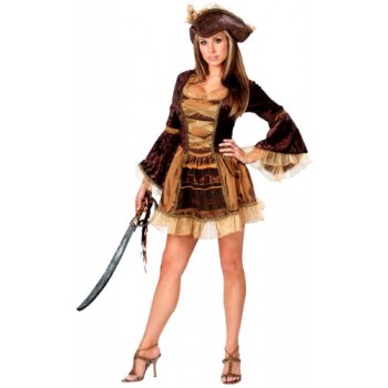 Brown Pirate Wench ADULT HIRE